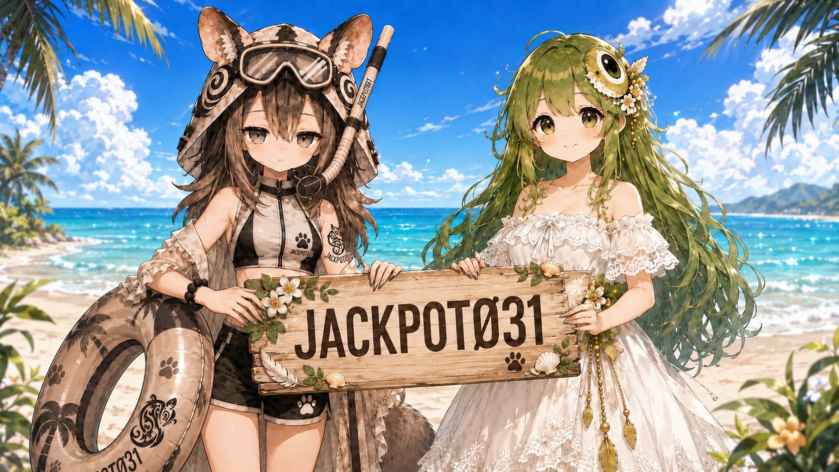 夏の海辺のコラボレーション